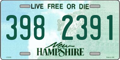 NH license plate 3982391