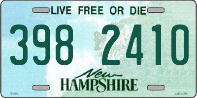 NH license plate 3982410