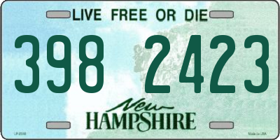 NH license plate 3982423