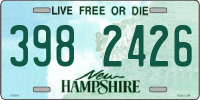 NH license plate 3982426