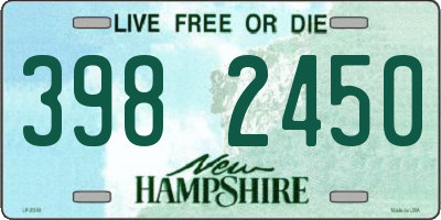NH license plate 3982450