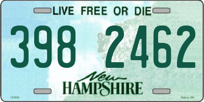 NH license plate 3982462
