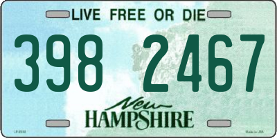 NH license plate 3982467