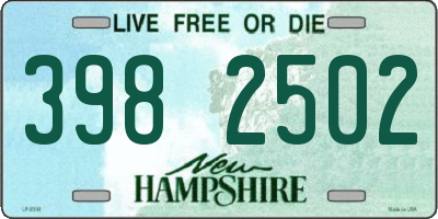 NH license plate 3982502