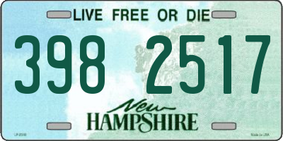 NH license plate 3982517