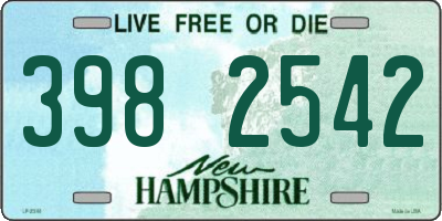 NH license plate 3982542