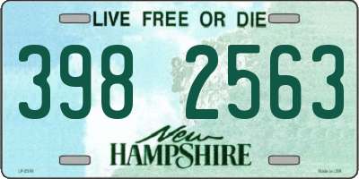 NH license plate 3982563