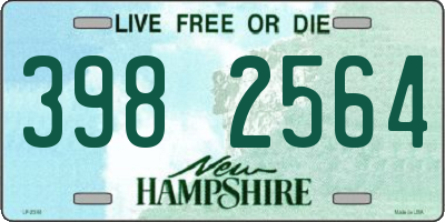 NH license plate 3982564