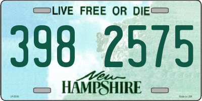 NH license plate 3982575
