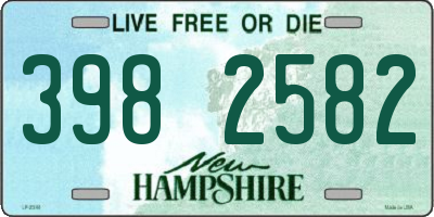 NH license plate 3982582