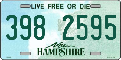 NH license plate 3982595