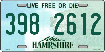 NH license plate 3982612