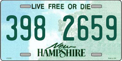 NH license plate 3982659