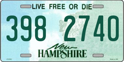 NH license plate 3982740