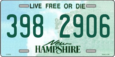 NH license plate 3982906