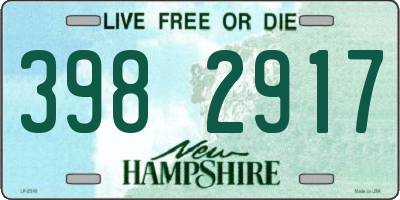 NH license plate 3982917
