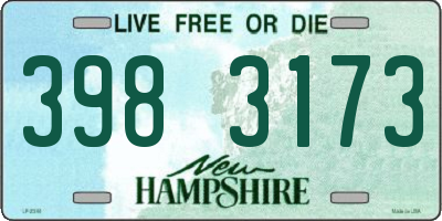 NH license plate 3983173