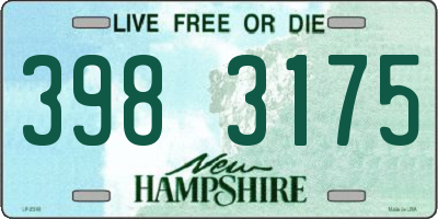 NH license plate 3983175