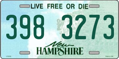 NH license plate 3983273