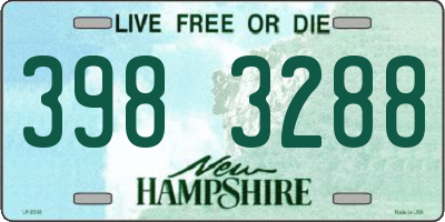 NH license plate 3983288