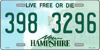 NH license plate 3983296