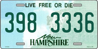 NH license plate 3983336