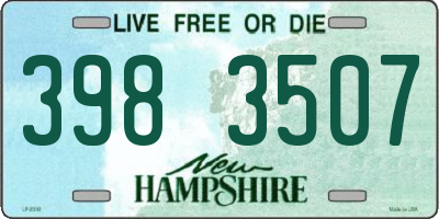 NH license plate 3983507