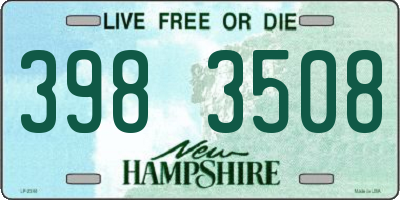 NH license plate 3983508