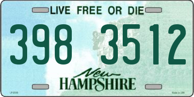 NH license plate 3983512