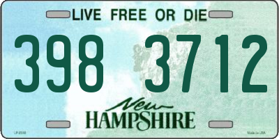 NH license plate 3983712