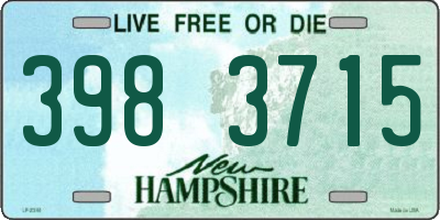 NH license plate 3983715