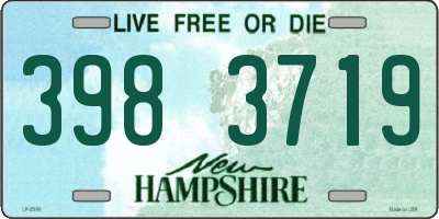 NH license plate 3983719