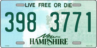 NH license plate 3983771