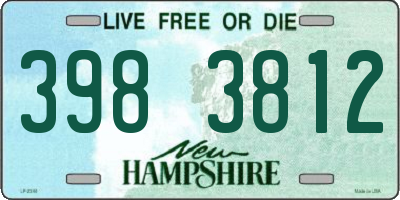 NH license plate 3983812