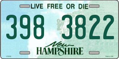 NH license plate 3983822