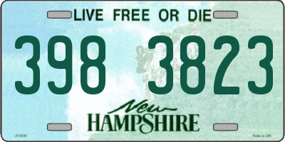 NH license plate 3983823