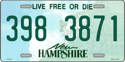 NH license plate 3983871