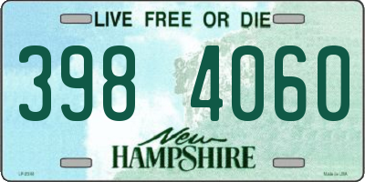 NH license plate 3984060