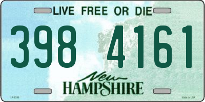 NH license plate 3984161