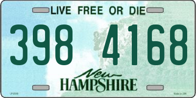 NH license plate 3984168