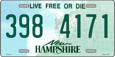 NH license plate 3984171