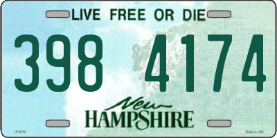 NH license plate 3984174