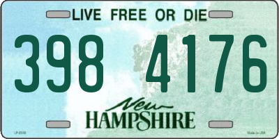 NH license plate 3984176