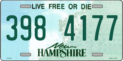 NH license plate 3984177