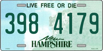 NH license plate 3984179