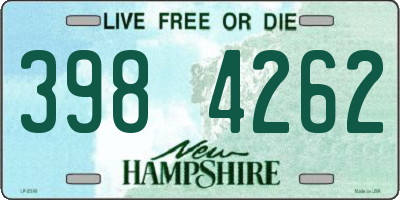 NH license plate 3984262