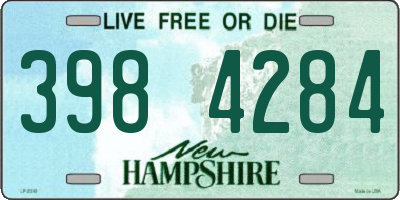 NH license plate 3984284