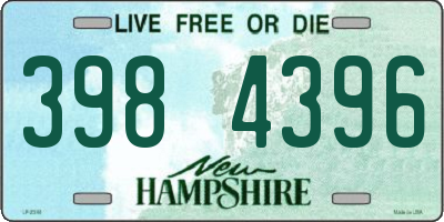 NH license plate 3984396