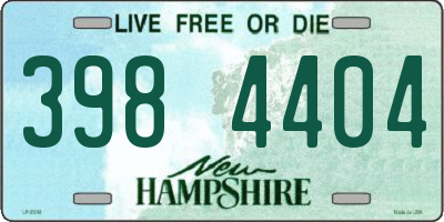 NH license plate 3984404
