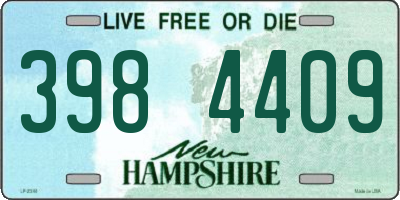 NH license plate 3984409